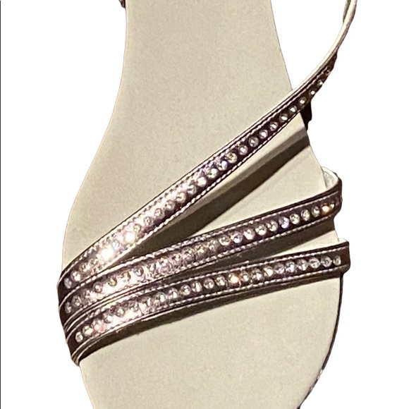 NWT Handmade leather sandals with rhinestones - Picture 3 of 8